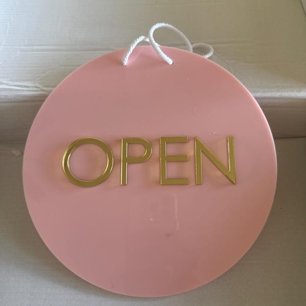 Circle Open/closed Sign - Double Sided - Etsy