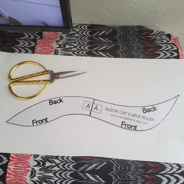 French Curve for Sewing, Sewing Ruler Template, Sewing Curve, Armhole ...