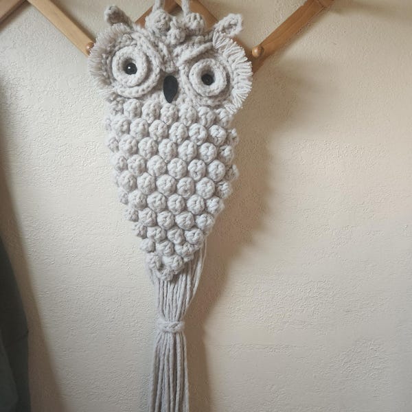 Owl Crochet Pattern - PDF File - Wall Hanging - Etsy