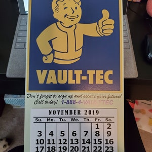 Un-Official Handmade Fallout 4 Calendar for 2021 | Etsy
