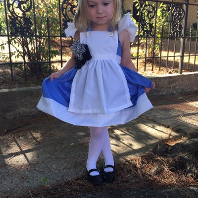 Alice in Wonderland Boutique Dress Halloween Costume Size 2T - Etsy