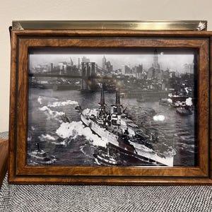 5x7 USSアリゾナ写真 1916年 ニューヨーク市、真珠湾攻撃 第二次世界