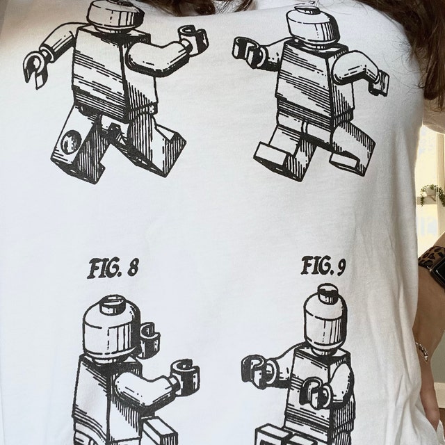 Lego Brick Patent T-shirt. Lego Patent. Lego Blueprint. Soft Ringspun  Cotton Tee Sizes S-3X. Available in Black, White, Red, or Gray. - Etsy