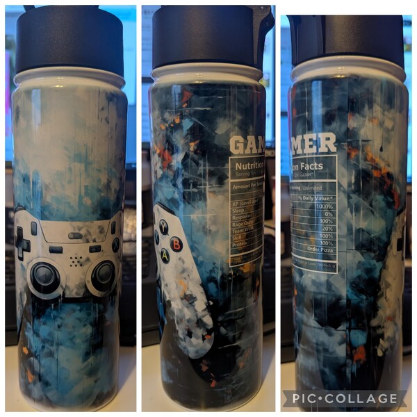 Gaming Tumbler Wrap, 20 Oz Gamer Controller Decal PNG for Sublimation ...