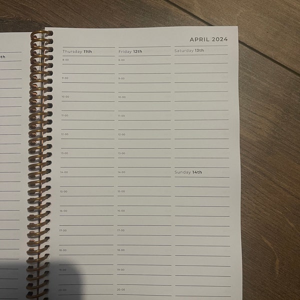 2025, A4, Appointment Diary Day per Page or Order Book NO TIMES, Foil