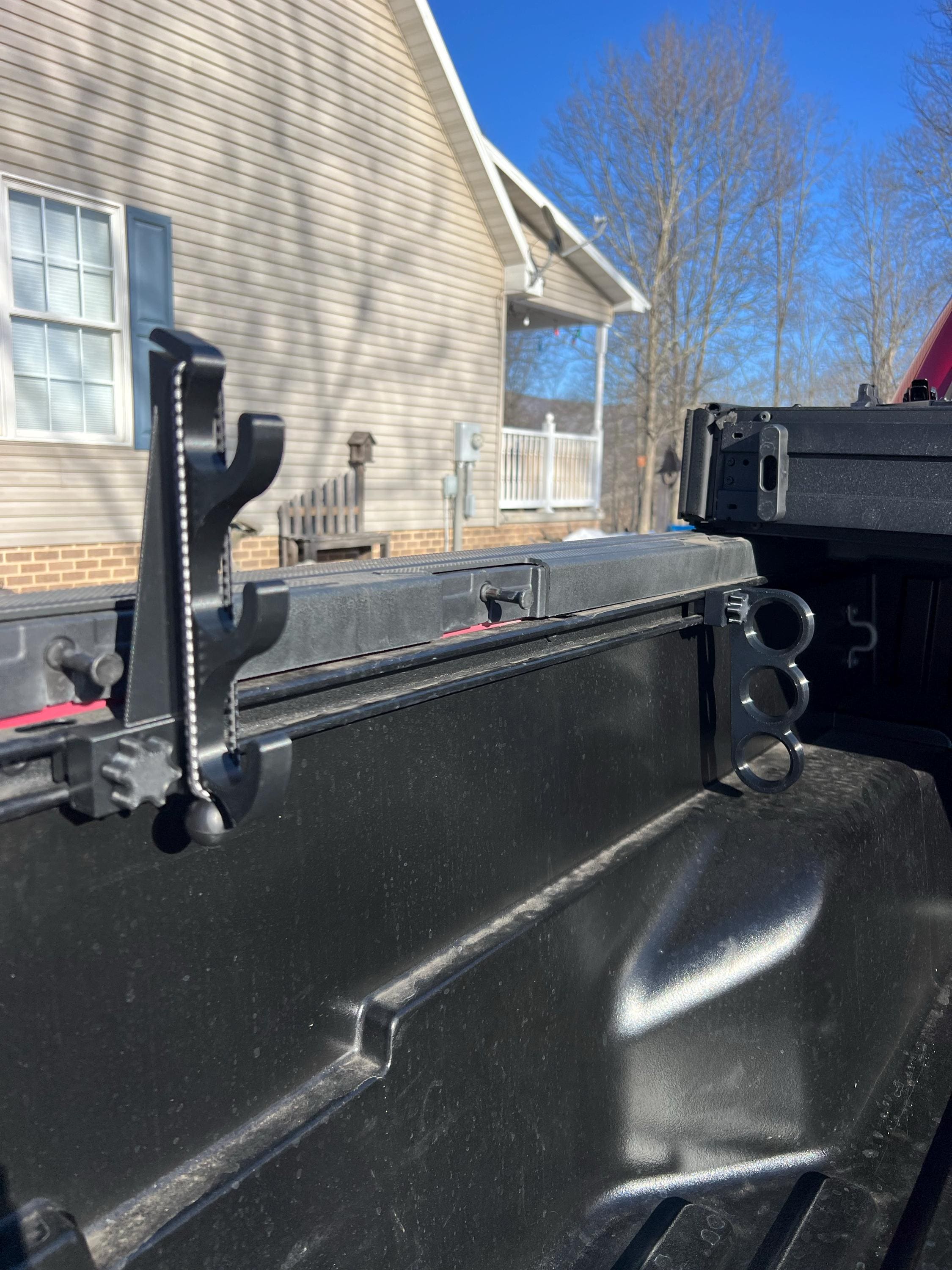 Fishing Rod Holder for Toyota Tacoma Bed Rail - Above The Bed Version