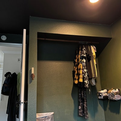 Leather Straps for Clothing Rack Floating Rack Scandinavian Garment ...