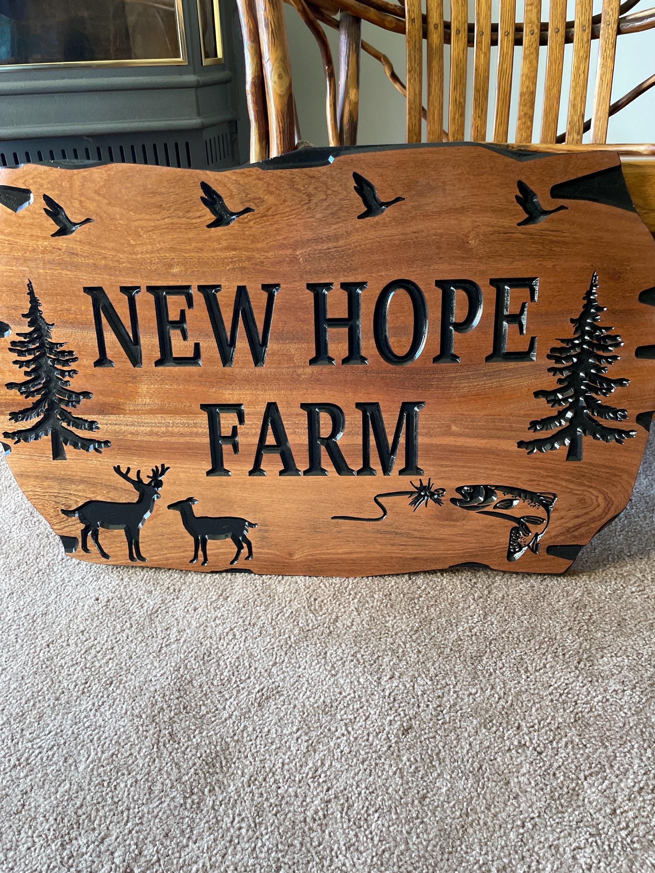 Custom Wooden Signs, Large Outdoor Sign, Rot Resistant Wood, Nature Inspired Cabin And Camp Sign, Rustic Design, Wildlife Lodge Plaque
