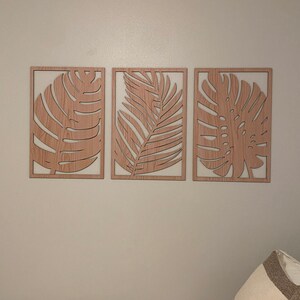 Zen Tree Wood Wall Art 3D Panels Set Of 3 Textured Wall Art, Trees Wall Decor Forest Mountains Artwork Boho Modern Farmhouse Gift
