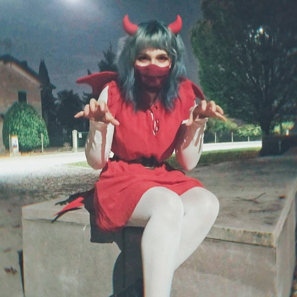 Custom Color Devil Costume Devil Wings Horns Tail Demon Costume Devil ...