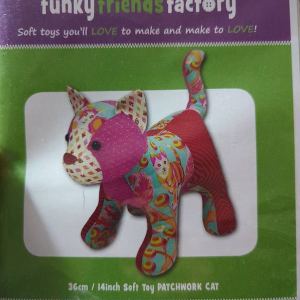 Patch the Pussycat by Pauline Mcarthur Patchwork Cat Pattern Stuffed ...