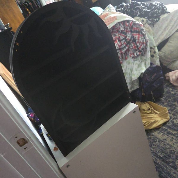 Coppermoon Gothic Cabinet Crystal Shelf- Goth Decor, Altar Shelf ...