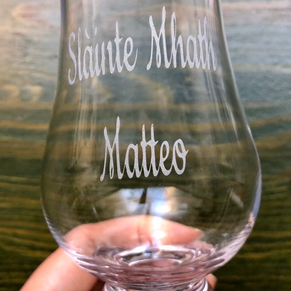 Engraved Glencairn Whiskey Glass - Personalised - Boxed - Christmas ...