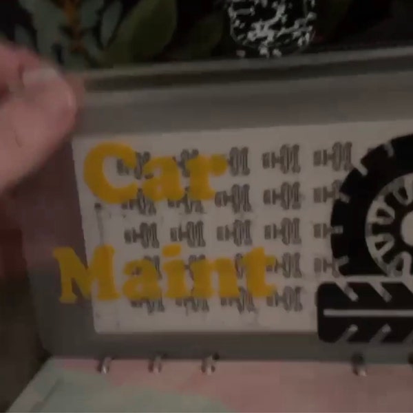 Car Maintenance Envelope - Etsy