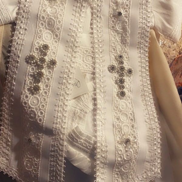 Baby Boy Christening Outfit 9 Pieces Set, White Blessing or Baptism ...
