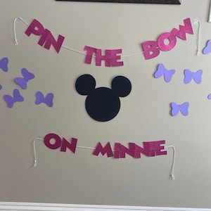 Pin the Bow on Minnie-birthday Party Game - Etsy