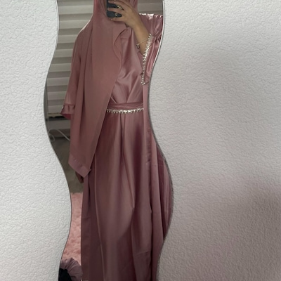Satin Chain Abaya Dress - #25184