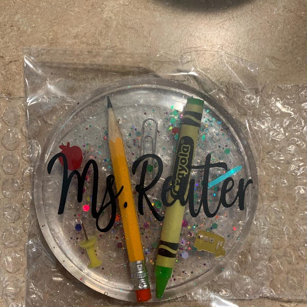 Personalized Unique Teacher Coasters or Teacher Paper Weight. Great ...