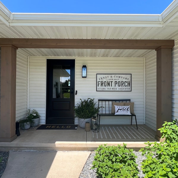 METAL SIGN! Personalized Front Porch Sign Welcome Patio Bar Grill Pool ...