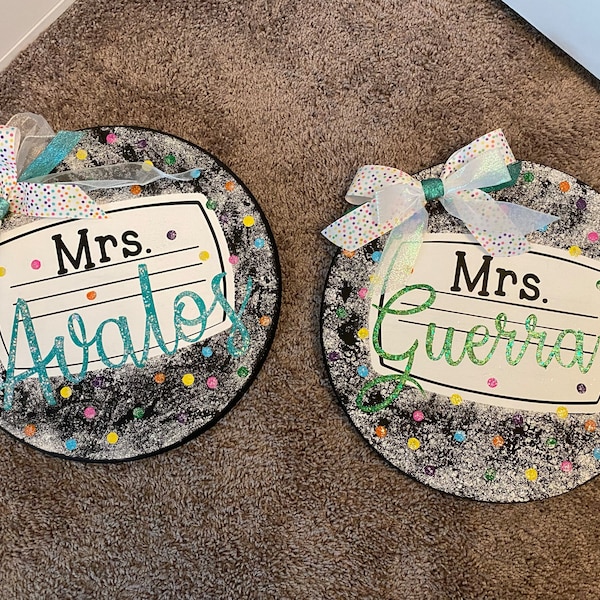 Teacher Door Hanger Tutorial, Door Hanger Template, Door Hanger ...