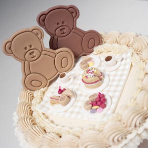 Timbro Decorativo Per Biscotti E Torte - Teddy On The Moon, 6 Cm - Foto 5