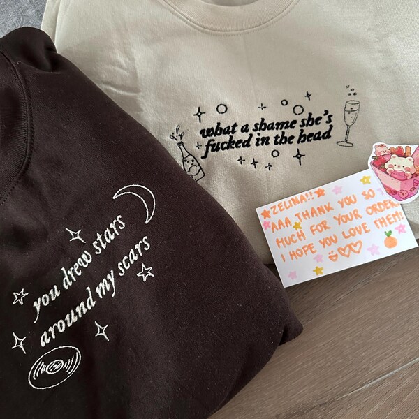 Mattheo Riddle Embroidered Sweatshirt - Etsy