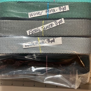 1 Inch Wide Cotton Webbing 25mm Colored Webbing by the Yard - Etsy