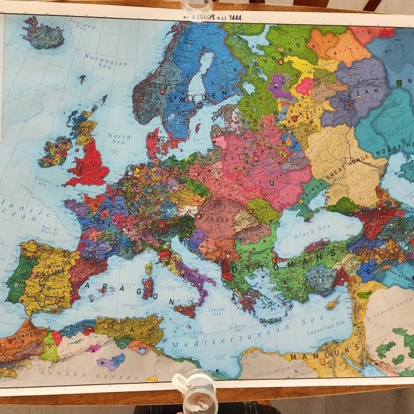 Europe 1836 History Map - Etsy UK