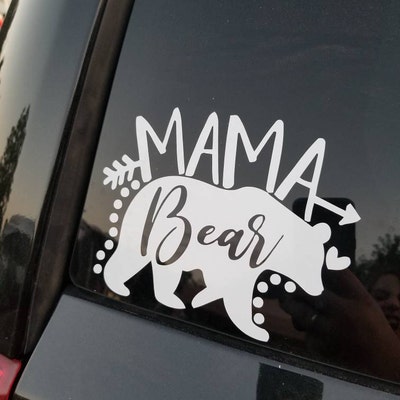 Mama Bear Mom Kids Quote Vinyl Sticker Decal Sticker Car Truck Yeti ...