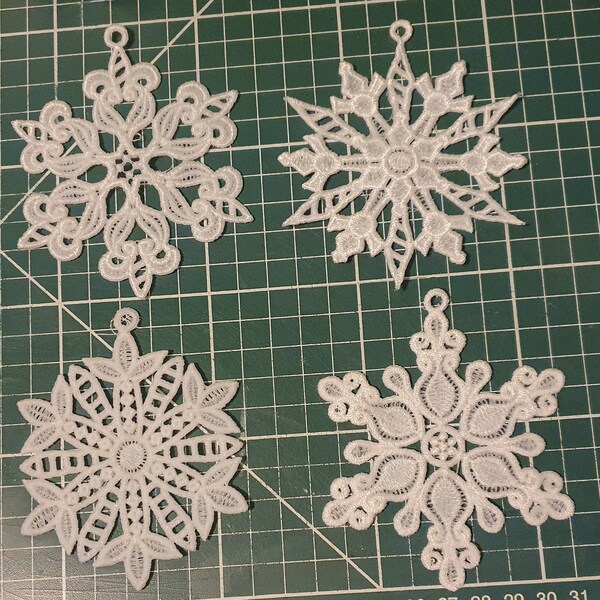 FSL Snowflakes Free Standing Lace Ornament Machine Embroidery Designs ...