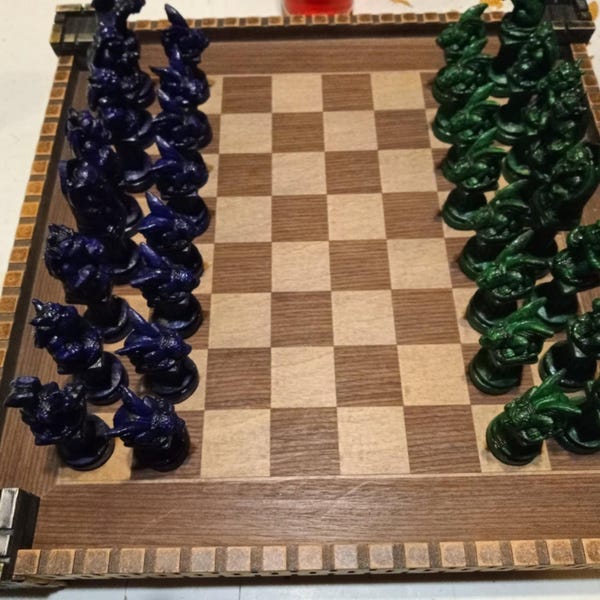 Gargoyles Chess Set, Customisable Colours (pieces Only) - Etsy