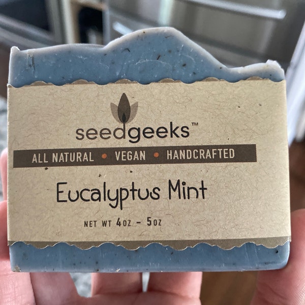 Eucalyptus Mint Soap | Vegan Essential Oil Handmade Soap With Shea ...