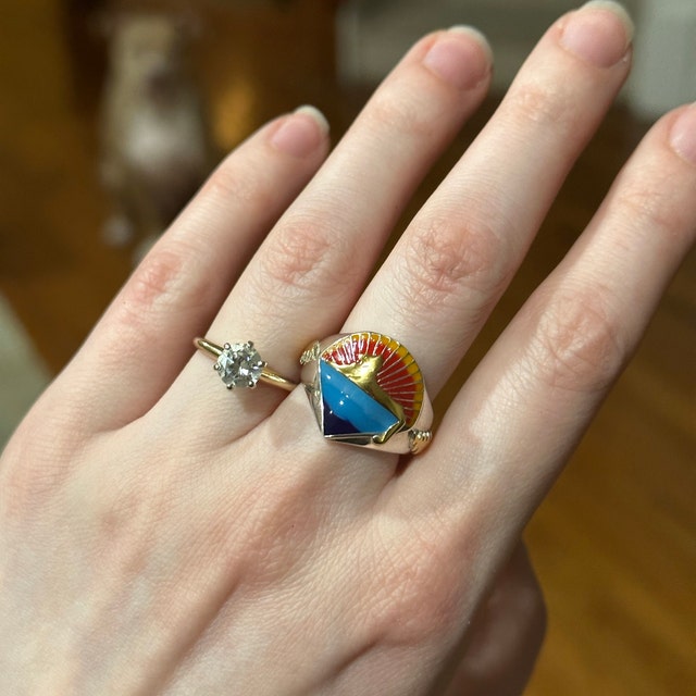 Jerry Garcia Band Cats Under the Stars Grateful Dead Ring Sterling 