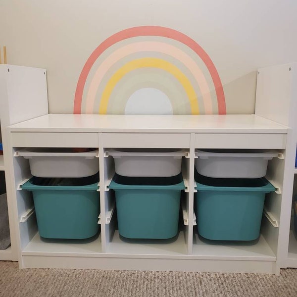 Mural Colorful Rainbow Wall Sticker, Plastic-free Wall Sticker - Etsy