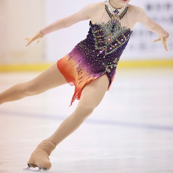 Patin à Glace Femme Green,S,High-End Figure Skating Competition