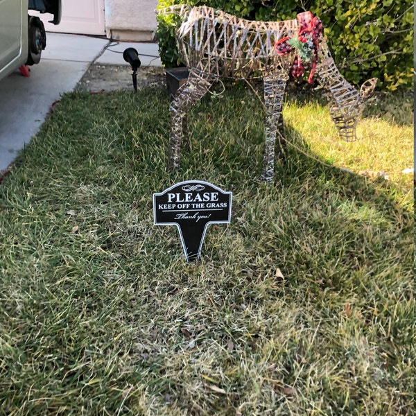 Please Keep off the Grass Aluminum Yard Sign 10x14 (available in ...