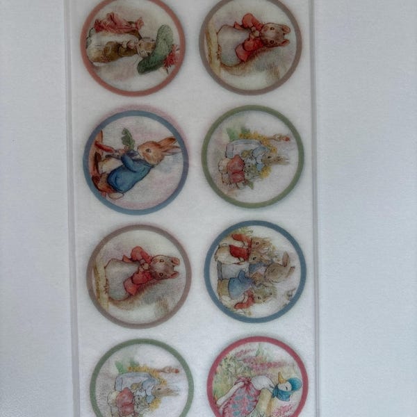 Peter Rabbit Wafer Peter Rabbit Wafer / Icing Cupcake Toppers - Etsy