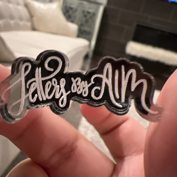 CUSTOM MIRRORED TAGS - Rounded Rectangle - Laser Cut Acrylic ...
