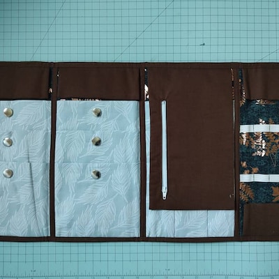 Bolsa Para Agujas De Tejer - Organizador De Costura, Estampado Floral, 18x14cm - Para Ganchillo Circular, Kit De Costura