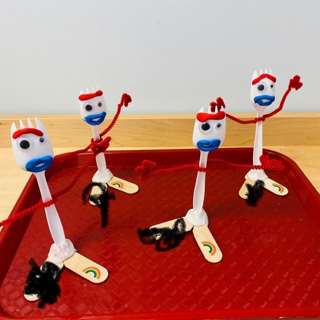 Craft from Toy Story 4: Easy to make Forky by Raleigh Tot Spots