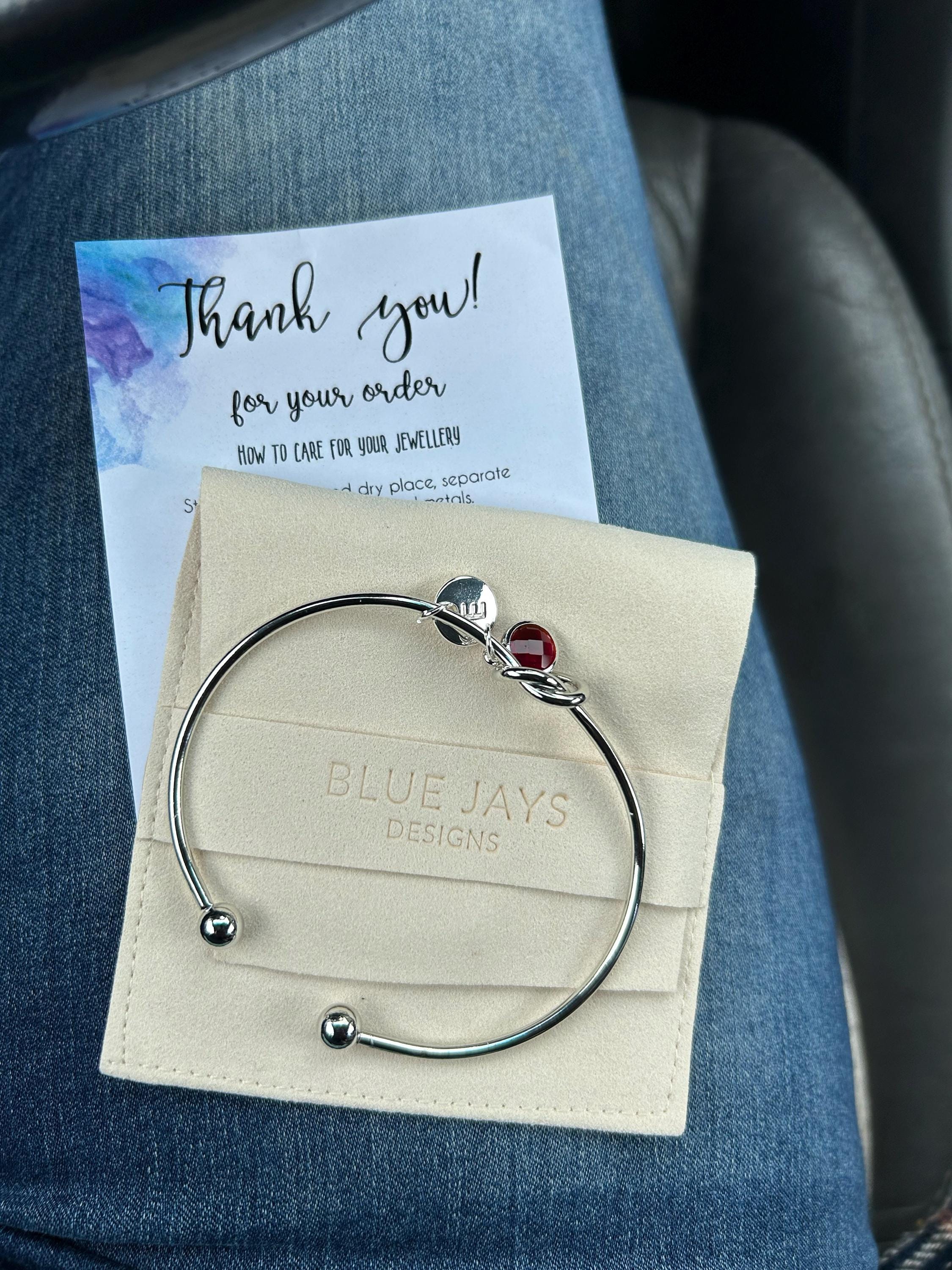 Silver Knot Bracelet Gift For Her, Personalised Christmas Gifts, Best Friend Gift, Maid of Honour Gifts, Sister Birthday Gift
