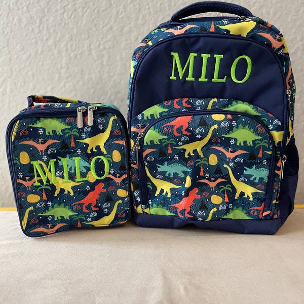 Personalized Backpack and Lunch Box Set for Kids | Custom Name School ...