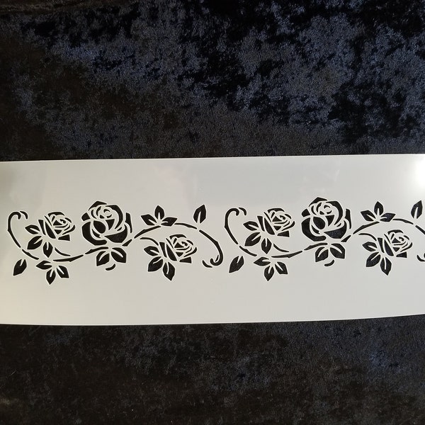 Rose Vine Reusable Stencil (many Sizes) - Etsy