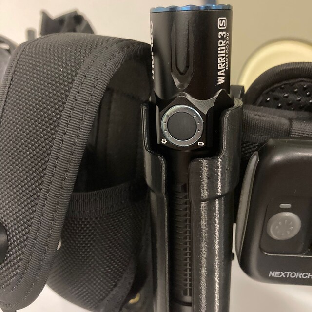 Olight Warrior 3S 3 M2R Pro Freyr 懐中電灯クリップ 3D