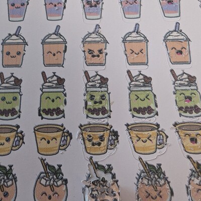 Kawaii Coffee Lovers Printable Planner Stickers, Erin Condren Planner ...
