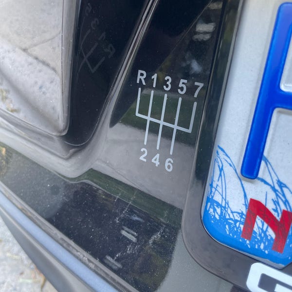 Custom Shift Pattern Decal Manual Stick Shift Vinyl Sticker - Etsy