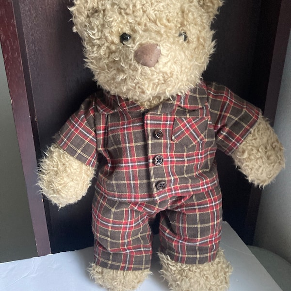 PYJAMAS / PAJAMAS Pjs PDF Pattern for Teddy Bear. Fits 15-18 Inch Bears ...