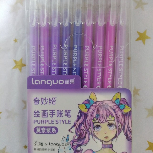 0.5mm 9colors Ink Gel Pens,set of 9 Pens, Cute Japanese