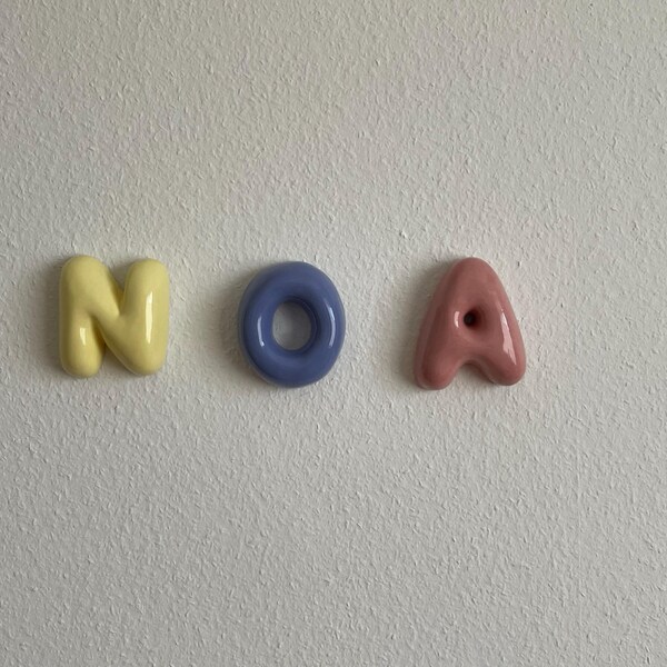 Ceramic Letters - Personalized Ceramic SOFT Colorful Alphabet-ceramic ...