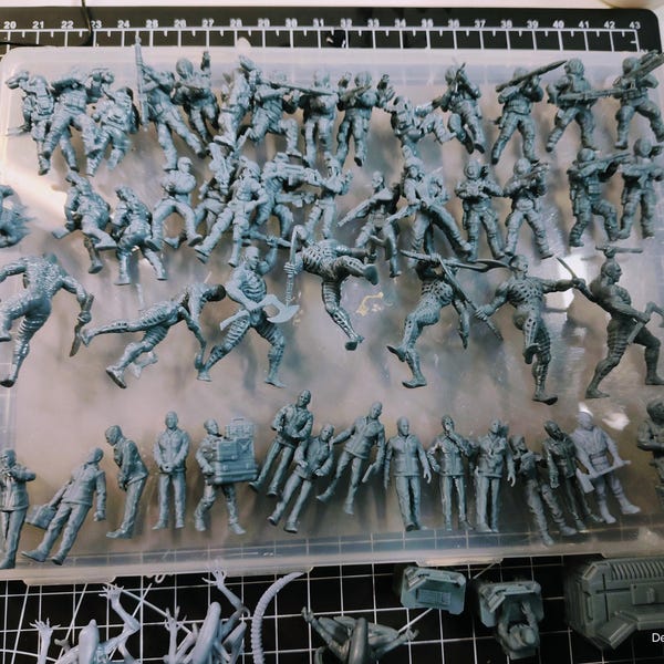 Squad D'infanterie USMC (US Marine Corps) - Miniatures 28mm/32mm Pour Wargame Moderne Et RPG Sur Table